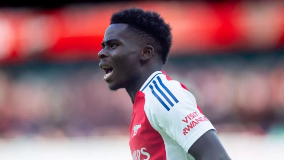 Gabriel Martinelli hails Bukayo Saka as 'one of the best players in the world at the moment'