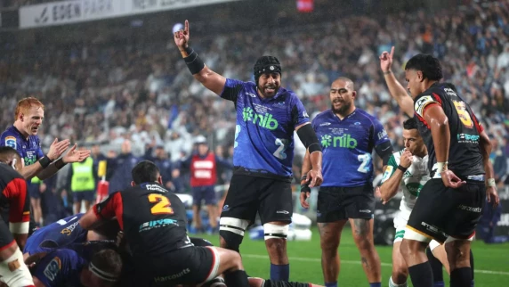 Caleb Clarke hat-trick powers Blues to first Super Rugby title in 21 years