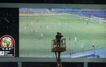 Broadcast cameraman during the Africa Cup of Nations 2019 in Egypt