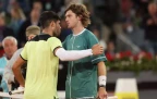Andrey Rublev ends Carlos Alcaraz's quest to win a third successive Madrid Open title
