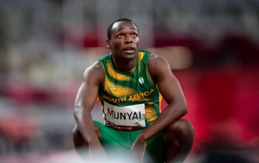 South African 200m record holder with 19.69 seconds, Clarence Munyai