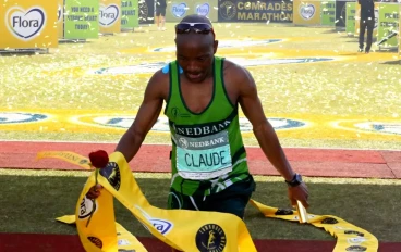South Africa’s long-distance runner Claude Moshiywa