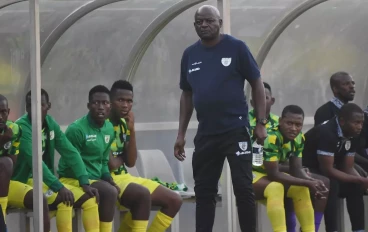 Baroka FC coach Dan Malesela during the Motsepe Foundation League match between University of Pretoria and Baroka FC at Tuks Stadium on May 19, 2024 in Pretoria, South Africa.