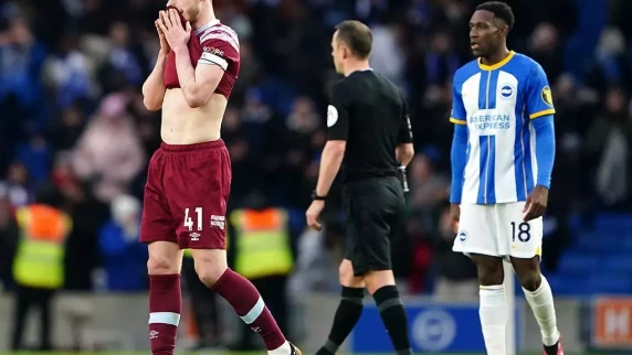 Declan Rice apologises to West Ham fans