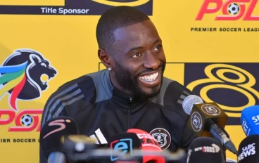 Deon Hotto of Orlando Pirates during the Orlando Pirates media open day at Rand Stadium on October 01, 2024 in Johannesburg, South Africa.