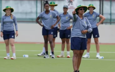 Dinesha Devnarain coach of South africa during the South Africa U19 women's national cricket team training session at Borneo Cricket Ground on January 24, 2025 in Sarawak, Malaysia.