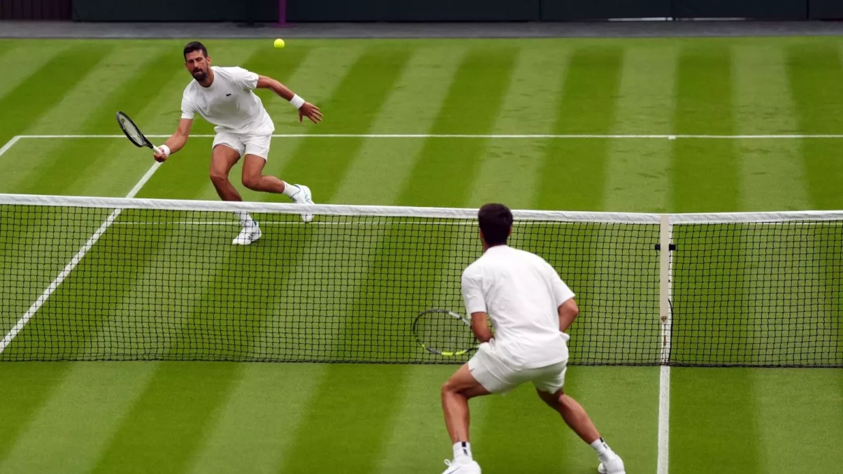 Novak Djokovic reflects on Wimbledon conditions after Centre Court practice set with Carlos Alcaraz