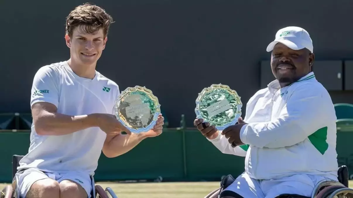 Donald Ramphadi and Gregory Slade claim silver in Wimbledon quad doubles