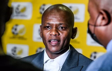 Dr Thulani Ngwenya of SAFA during the South African national soccer team press conference at FNB Conference Centre on November 04, 2021 in Johannesburg, South Africa.