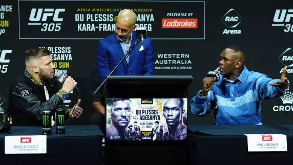 UFC: Perth lights up as Dricus Du Plessis and Isreal Adesanya face off