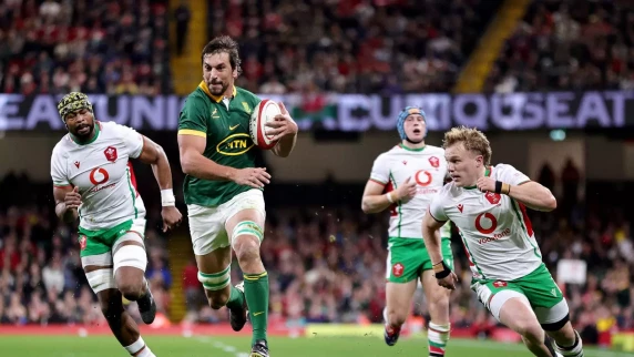 Springboks sign off in style with thumping win over Wales in Cardiff