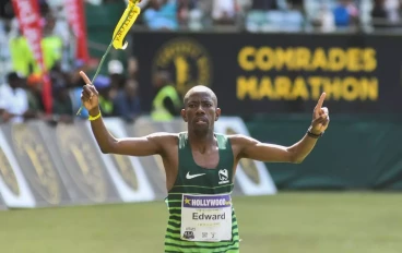 South Africa’s long-distance runner, Edward Mothibi