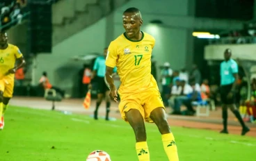 Elias Mokwana of South Africa during the 2026 FIFA World Cup, Qualifier match between Nigeria and South Africa at Godswill Akpabio Stadium on June 07, 2024 in Uyo, Nigeria.