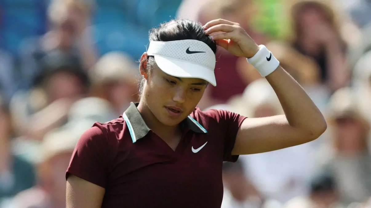 Emma Raducanu's Wimbledon preparations hit setback after Eastbourne exit