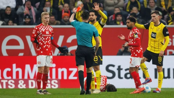 Borussia Dortmund's Emre Can faces criticism for red card