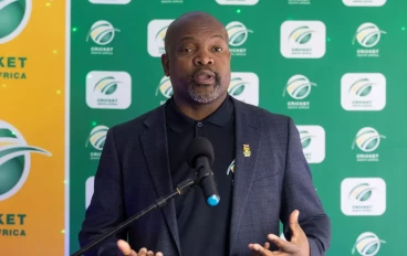 Enoch Nkwe (CSA Director of Cricket) during the 2023/2024 CSA Men's Domestic Season launch at Pietermaritzburg Oval on August 26, 2023 in Pietermaritzburg, South Africa.