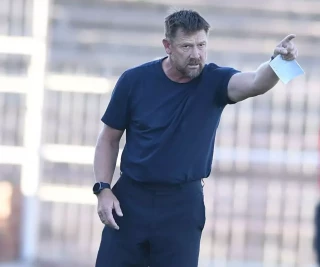 Eric Tinkler coach of Cape Town City FC during the DStv Premiership match between Polokwane City and Cape Town City FC at Old Peter Mokaba Stadium on April 21, 2024 in Polokwane, South Africa