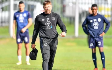 Eric Tinkler, head coach of Cape Town City during the Cape Town City FC training session at Hartleyvale Stadium on May 16, 2024 in Cape Town, South Africa.