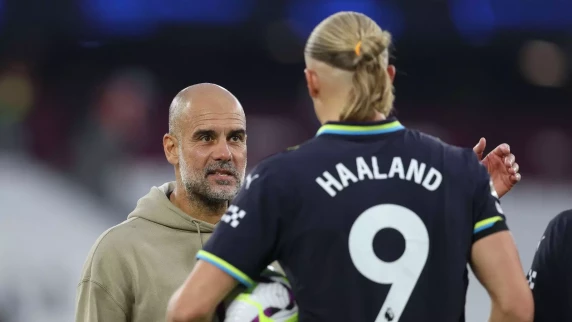 Pep Guardiola admits Erling Haaland is 'unstoppable' at the moment after latest hat-trick