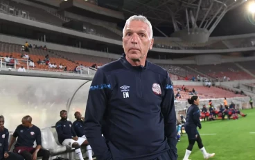 Ernst Middendorp coach of Swallows FC during the DStv Premiership match between Sekhukhune United and Swallows FC at Peter Mokaba Stadium on January 20, 2023 in Polokwane, South Africa