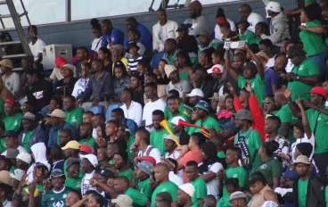 Fans at Harry Gwala Stadium for ABC Motsepe League playo-offs