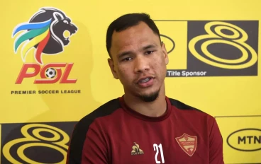 Fawaaz Basadien during the press conference during the Stellenbosch FC media open day at Lentelus Sportsground on October 02, 2024 in Stellenbosch, South Africa.