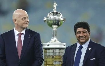 FIFA president Gianni Infantino and CBF president Ednaldo Rodriguez during Copa Libertadores final