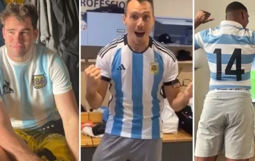 FIFA World Cup how Argentine rugby players celebrated World Cup victory