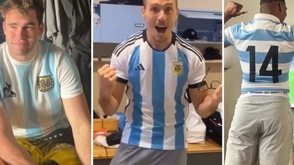 How Argentine rugby players celebrated famous World Cup victory over France