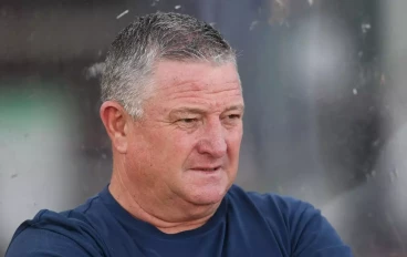 Gavin Hunt coach of SuperSport United during the Nedbank Cup, Last 32 match between Magesi FC and SuperSport United at Old Peter Mokaba Stadium on January 28, 2025 in Polokwane, South Africa.