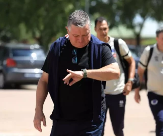Gavin Hunt coach of SuperSport United during the Nedbank Cup, quarter final match between SuperSport United and Orlando Pirates at Old Peter Mokaba Stadium on March 08, 2025 in Polokwane, Sou