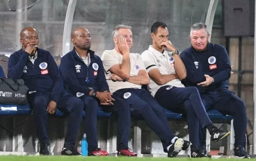 SuperSport United bench led by coach Gavin Hunt