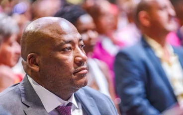 Gayton McKenzie (Minister of Sports, Arts and Culture of South Africa) at the memorial and funeral service of broadcaster Thabiso Sikwane at 3C Ministries on September 06, 2024 in Centurion,