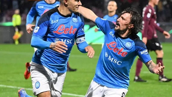 Napoli stretch Serie A lead with win at Salernitana