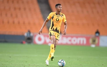 Given Msimango of Kaizer Chiefs during the DStv Premiership match between Kaizer Chiefs and SuperSport United at Peter Mokaba Stadium on April 27, 2024 in Polokwane, South Africa.