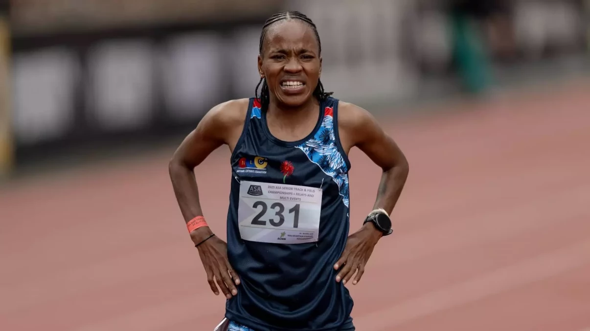 Glenrose Xaba embraces her role as the favourite in the 10km race in Cape Town