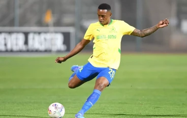 Grant Kekana of Mamelodi Sundowns during the CAF Champions League, Second Preliminary Round, 1st Leg match between Mbabane Swallows and Mamelodi Sundowns at Lucas Moripe Stadium on September