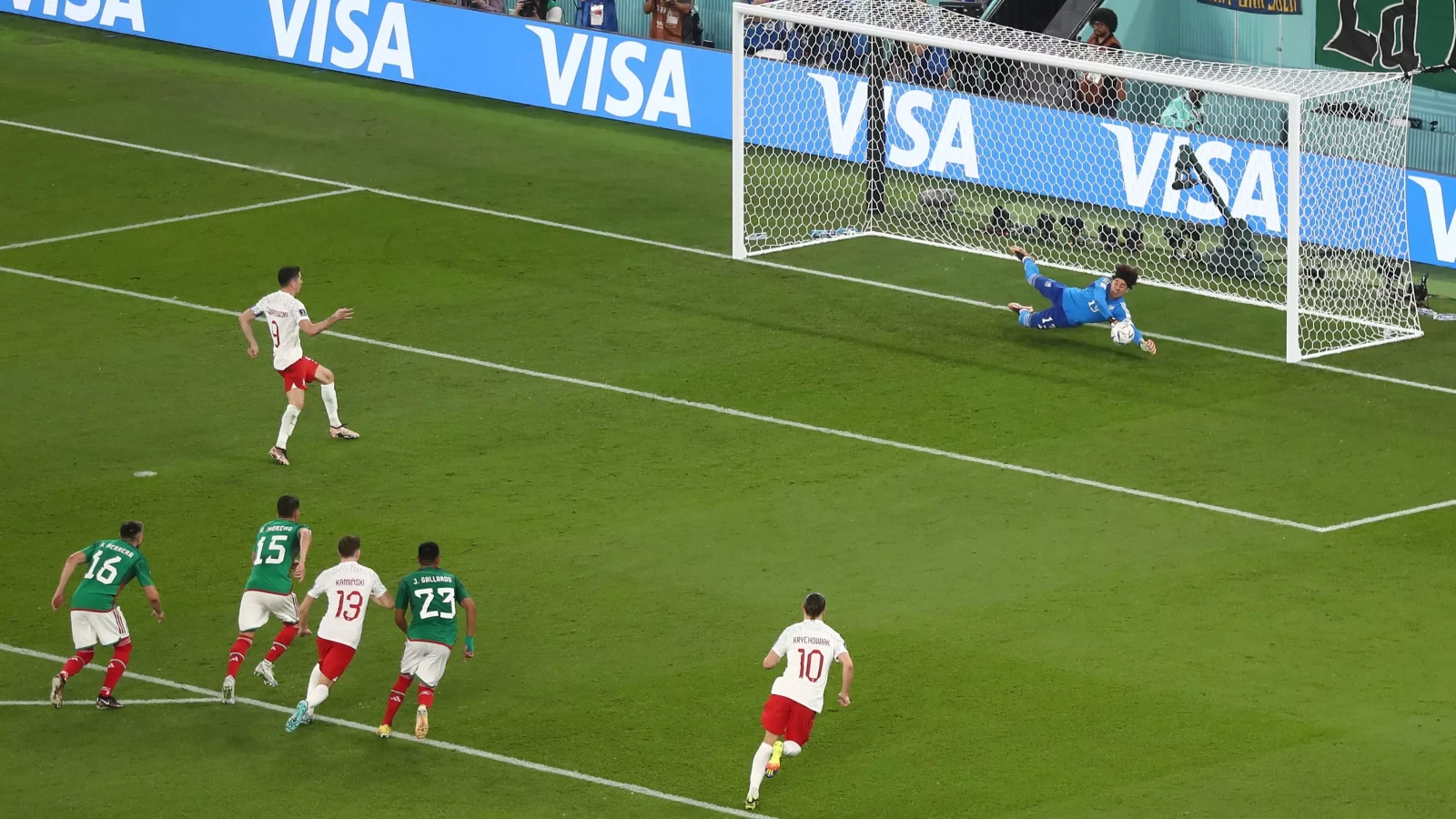 Guillermo Ochoa Saves A Robert Lewandowski Penalty To Rescue A Point 