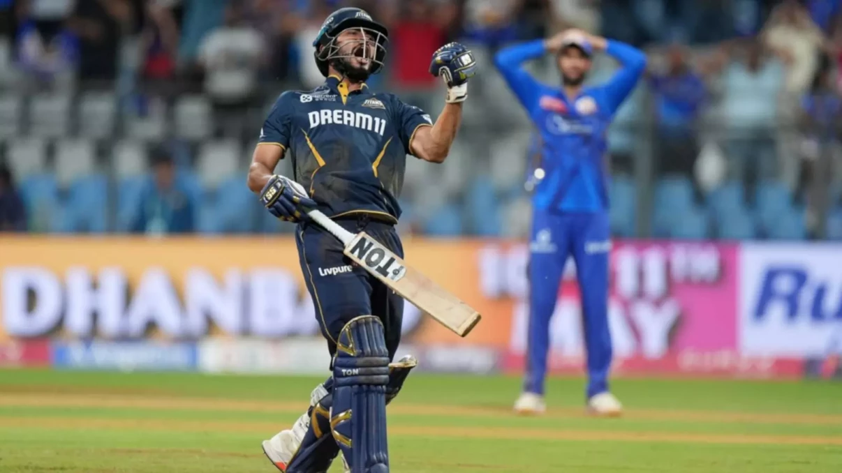 Gujarat Titans go top of IPL table after edging thriller against Mumbai Indians