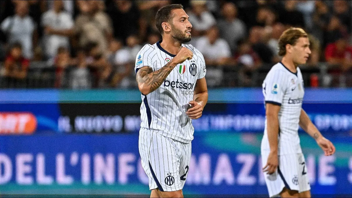 Hakan Calhanoglu strike seals Inter Milan's Serie A victory over Cagliari Hakan Calhanoglu strike seals Inter Milan's Serie A victory over Cagliari