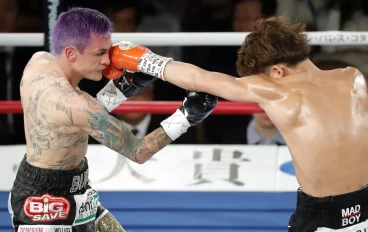 SA boxer Hekkie Budler vs Japan's Hiroto Kyoguchi in 2018