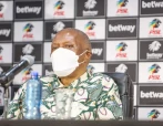 Chairperson of PSL Irvin Khoza at the joint media briefing on proactively tackling gambling addiction at PSL Headquarters on November 06, 2024 in Johannesburg, South Africa. The South African