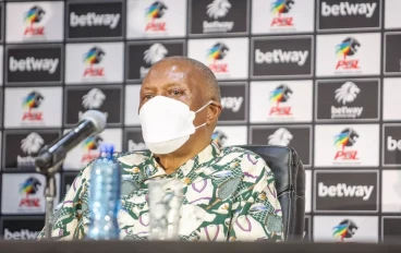 Chairperson of PSL Irvin Khoza at the joint media briefing on proactively tackling gambling addiction at PSL Headquarters on November 06, 2024 in Johannesburg, South Africa. The South African