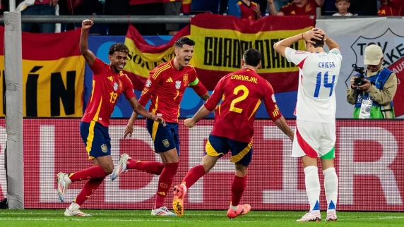 Spain edge defending champions Italy to reach last 16 at Euro 2024