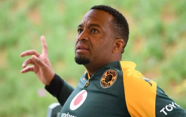 Itumeleng Khune during the Kaizer Chiefs 'Heart on the Sleeve' CSI Activation at Kaizer Chiefs village on October 11, 2023 in Johannesburg, South Africa.