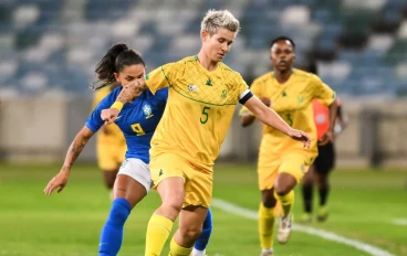 Janine Van Wyk, captain of South Africa. during the Women's International Friendly match between South Africa and Brazil at Moses Mabhida Stadium on September 05, 2022 in Durban, South Africa