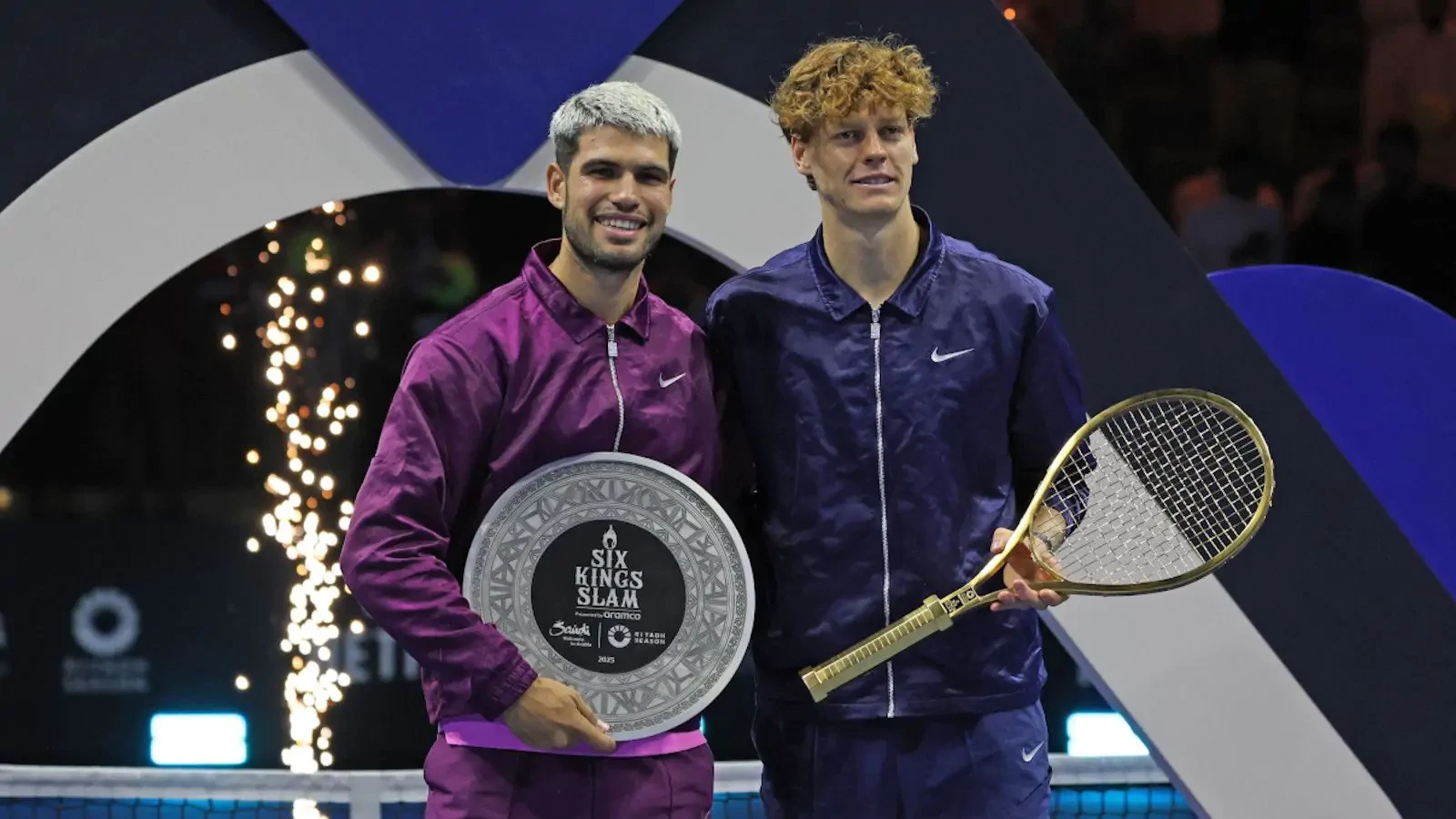 Ka-ching! Jannik Sinner claims Golden Racket in Six Kings Slam | main ...