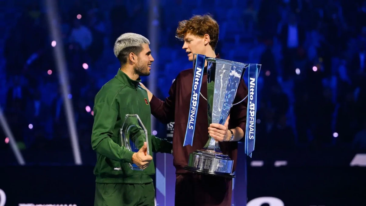 Jannik Sinner clinches ATP Finals victory over Carlos Alcaraz to extend incredible indoor streak Jannik Sinner clinches ATP Finals victory over Carlos Alcaraz to extend incredible indoor streak