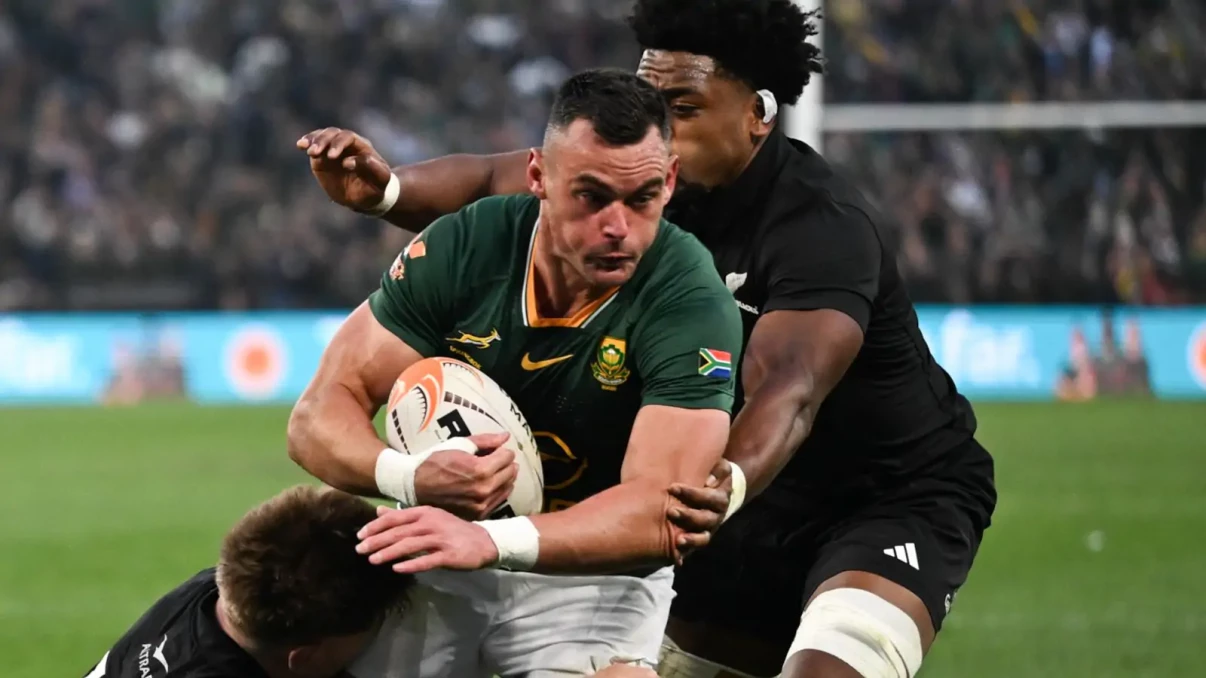 Springboks produce heroic fightback to stun All Blacks at FNB Stadium Springboks produce heroic fightback to stun All Blacks at FNB Stadium