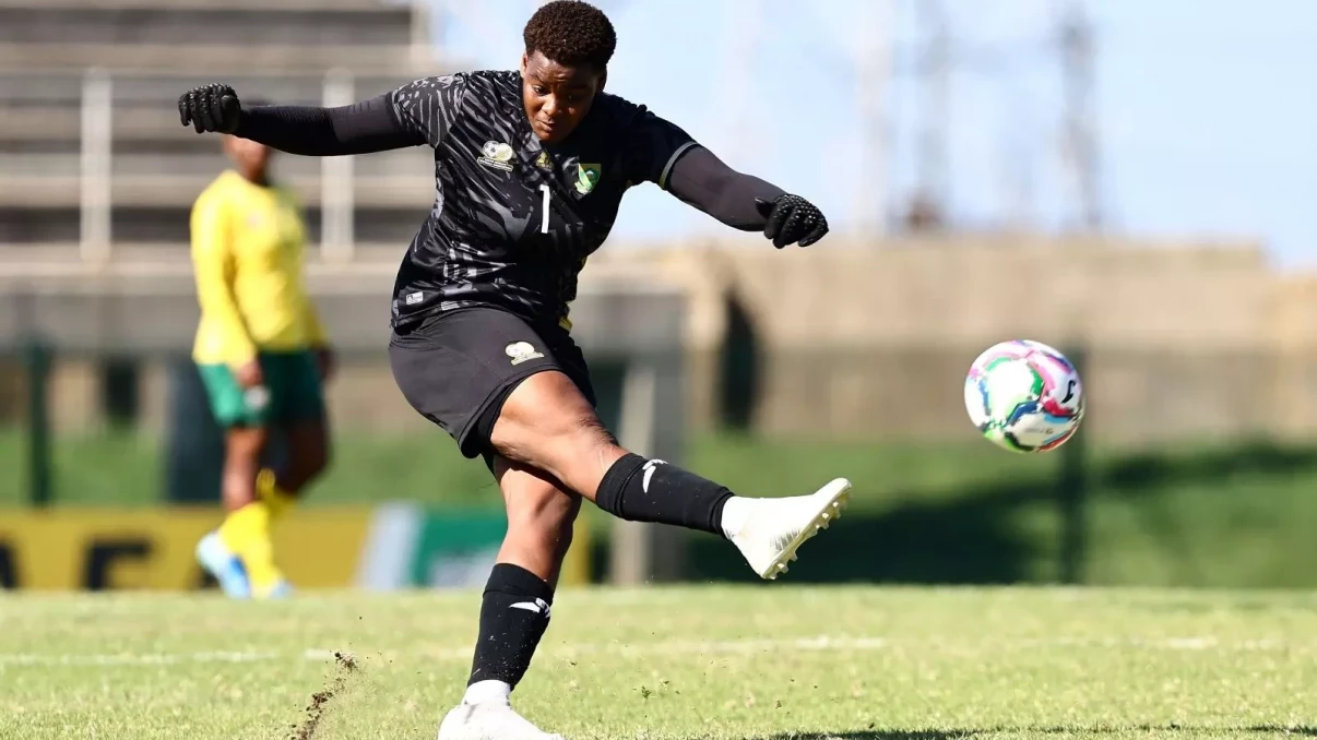 UCT goalkeeper coach Mark Kapman celebrates Jessica Williams return to the national team